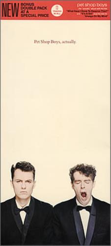 Pet Shop Boys Actually - Long Box Picture Sleeve US 2 CD album set